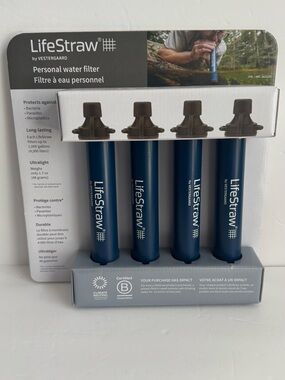 LifeStraw Personal Water Filter - Set of 4, Unused
